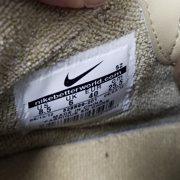 Nike Sky High Athleisure Streetwear Hidden Wedge Brown Suede Sneakers Size 8.5 - Picture 12 of 12